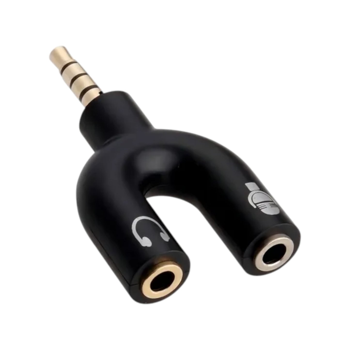 Splitter Adaptador de Audio 3.5mm para Audífono y Micrófono (6956)
