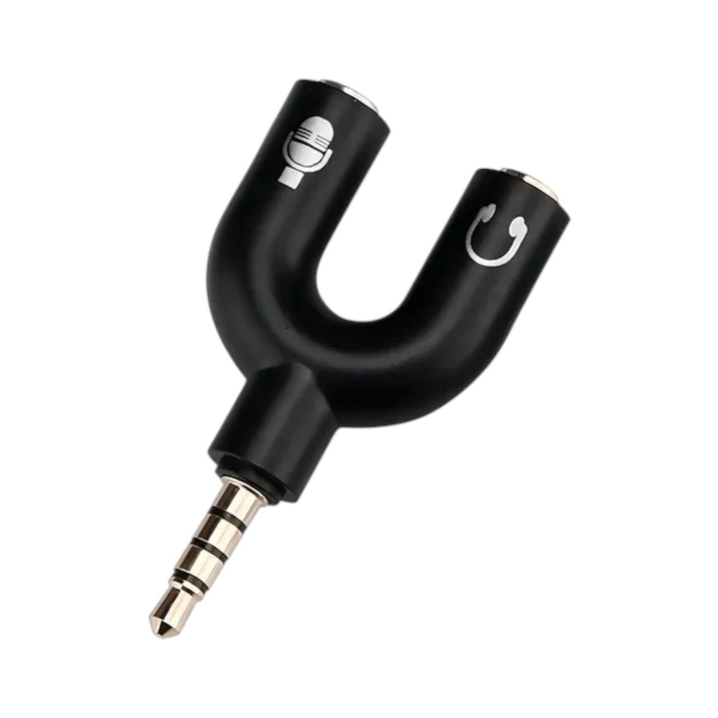 Splitter Adaptador de Audio 3.5mm para Audífono y Micrófono (6956)