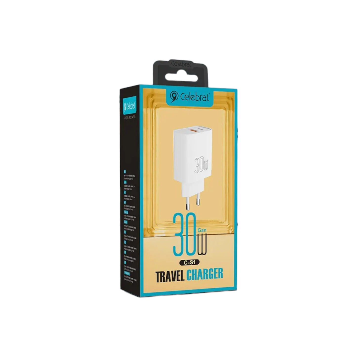 Cargador Tipo C 30W Carga Rápida Power Delivery (PD) - S1