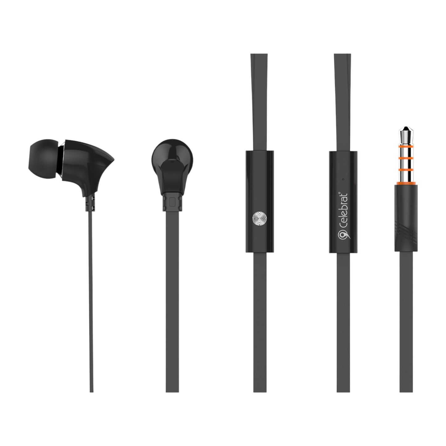 Audífonos manos libres con cable Celebrat - G3 Negro