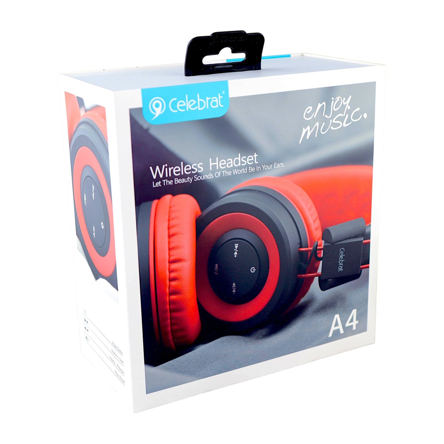 Audífonos Bluetooth de Cintillo Celebrat - A4 Rojo