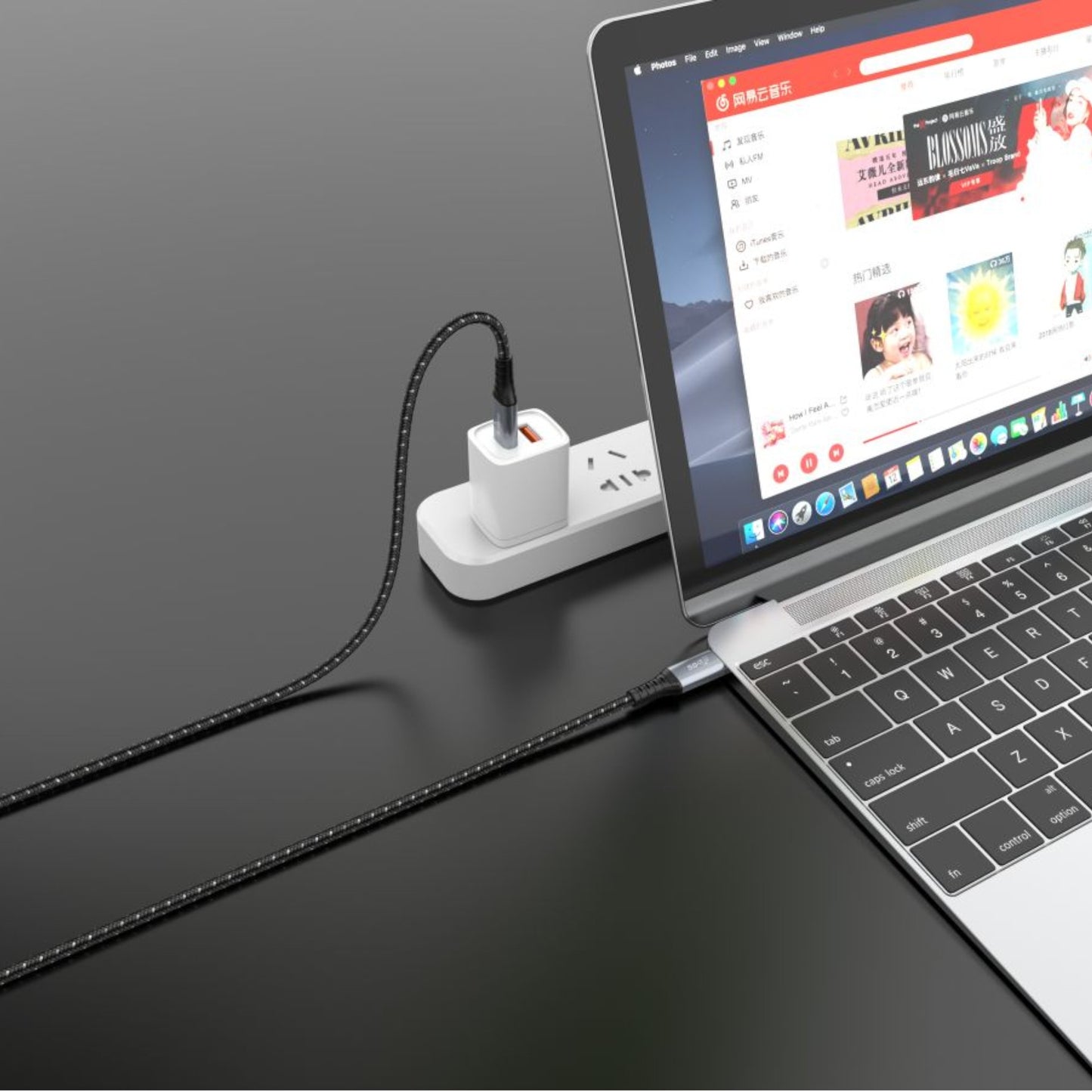 Cable Tipo C 100W para Carga, Transmisión de datos y de Video 4K HDR Celebrat - CA-07