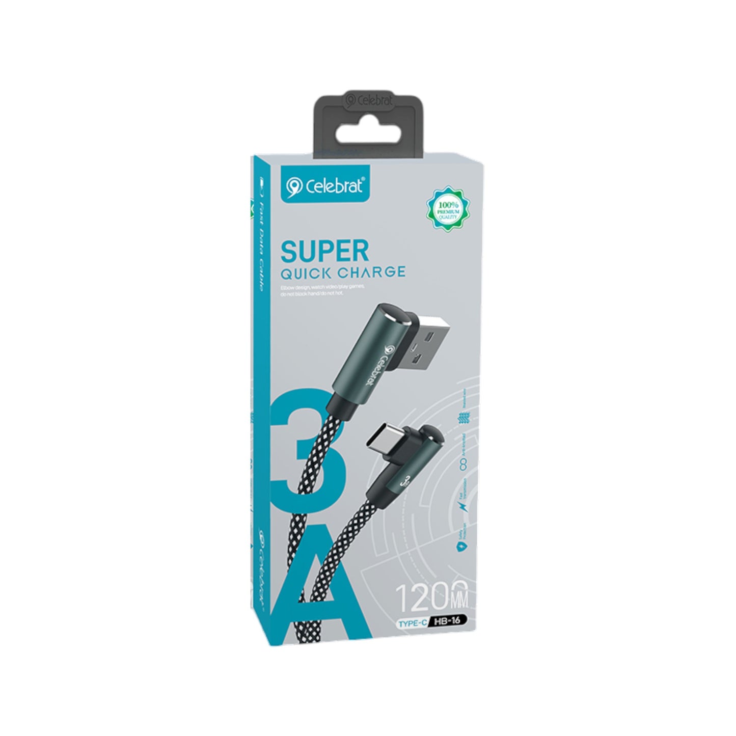 Cable Tipo C con Conector Lateral - HB-16T