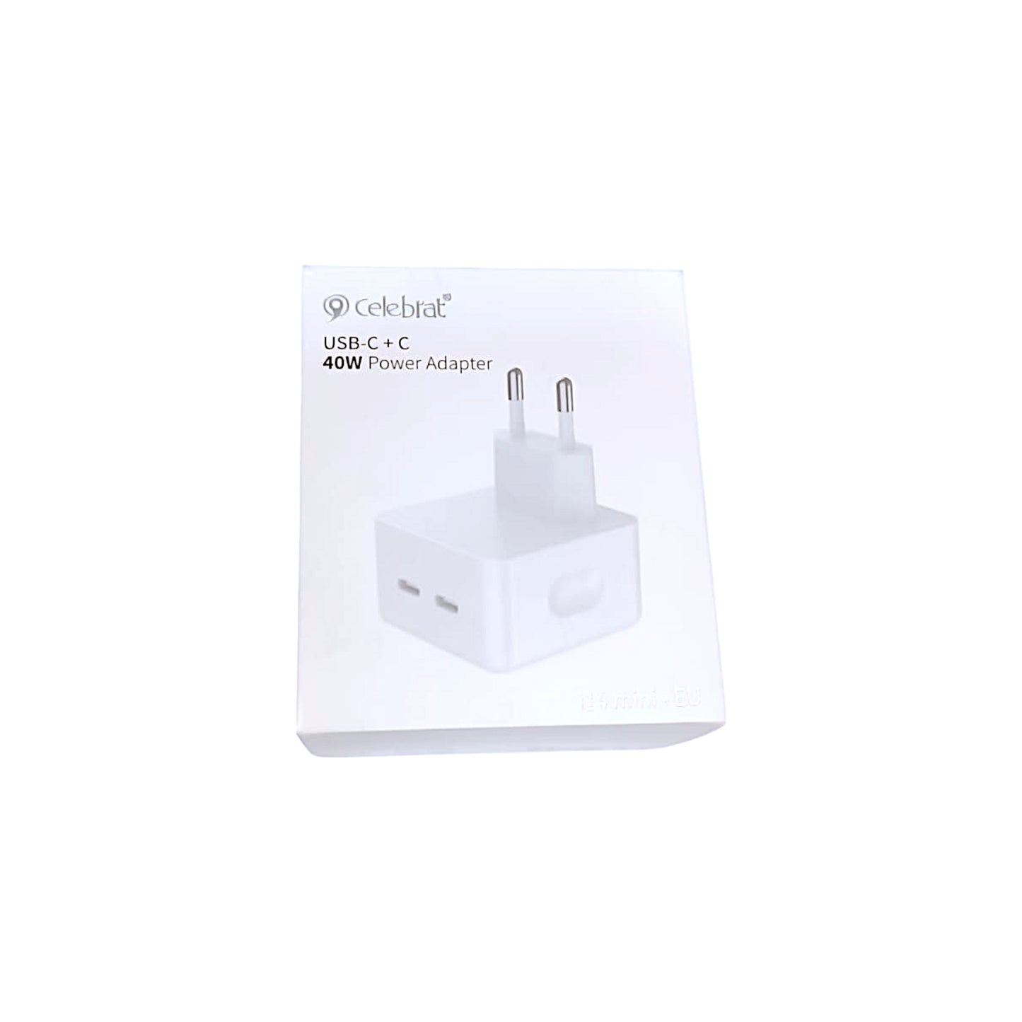 Adaptador iPhone 40W 2 salidas Tipo C Carga Super Rápida Celebrat - i14