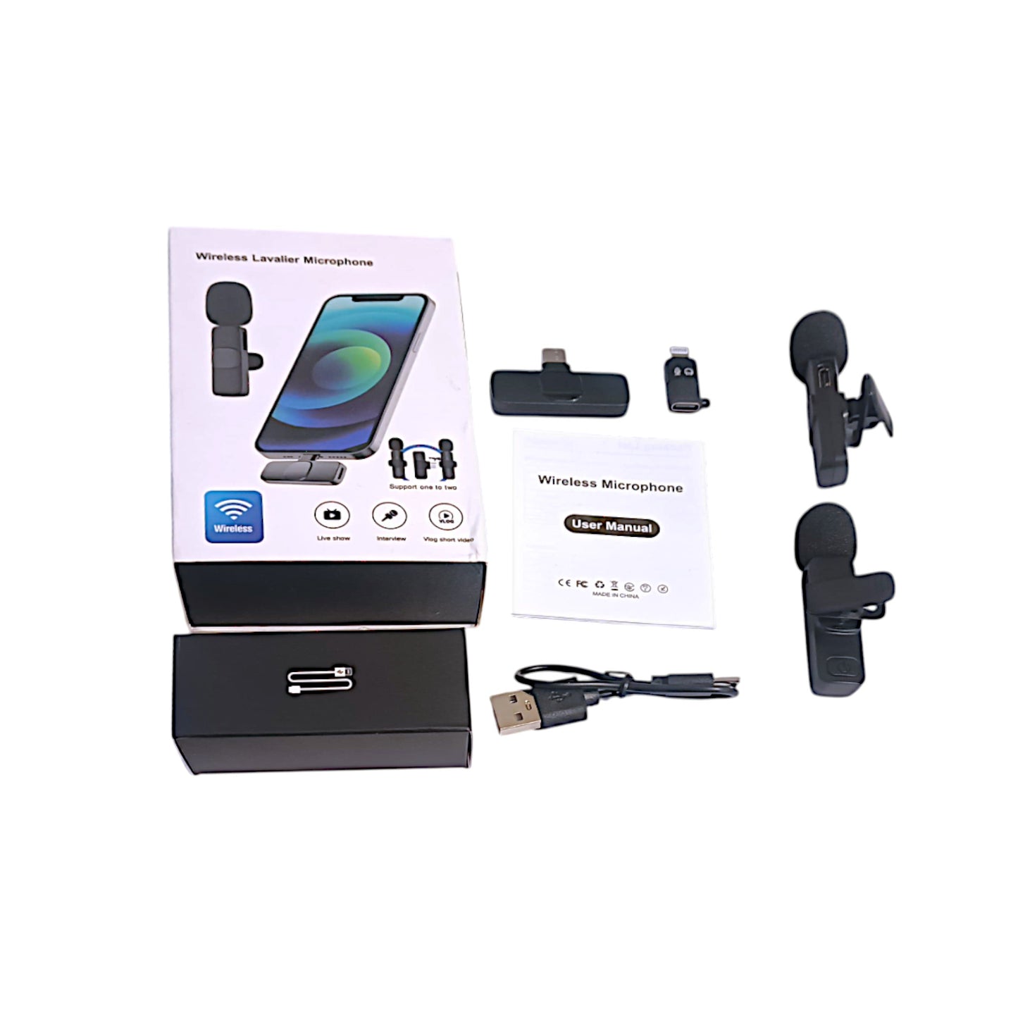 Micrófono de solapa inalámbrico