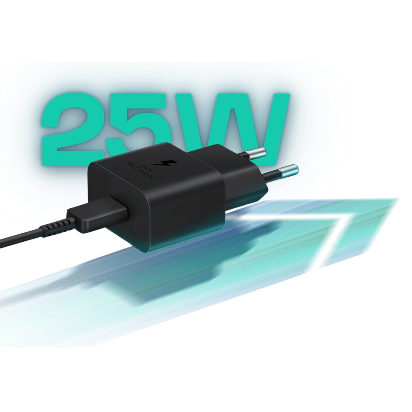 Adaptador Tipo C 25W PD - Súper Carga Rápida (tipo Samsung)