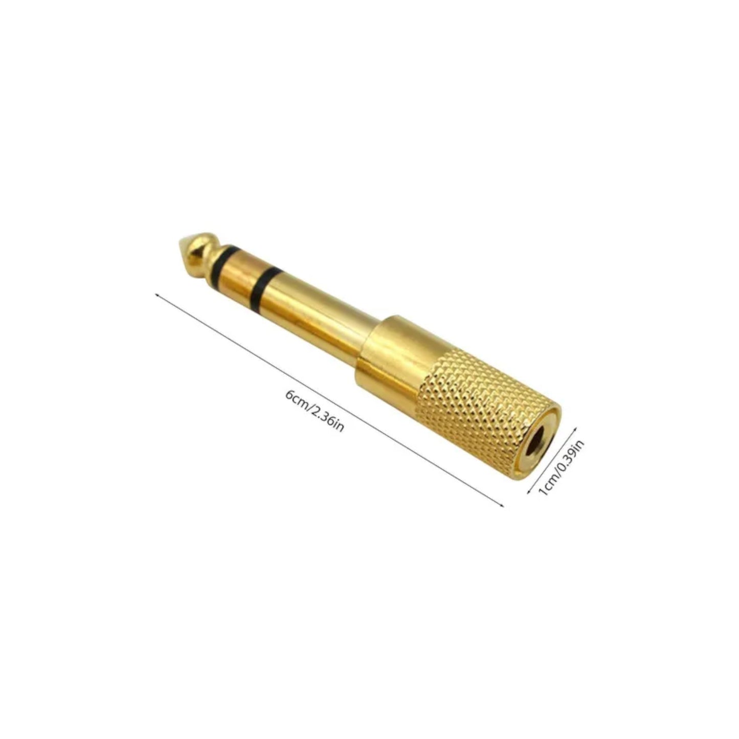 Adaptador de Audio jack 3.5mm a 6.3mm (0183)