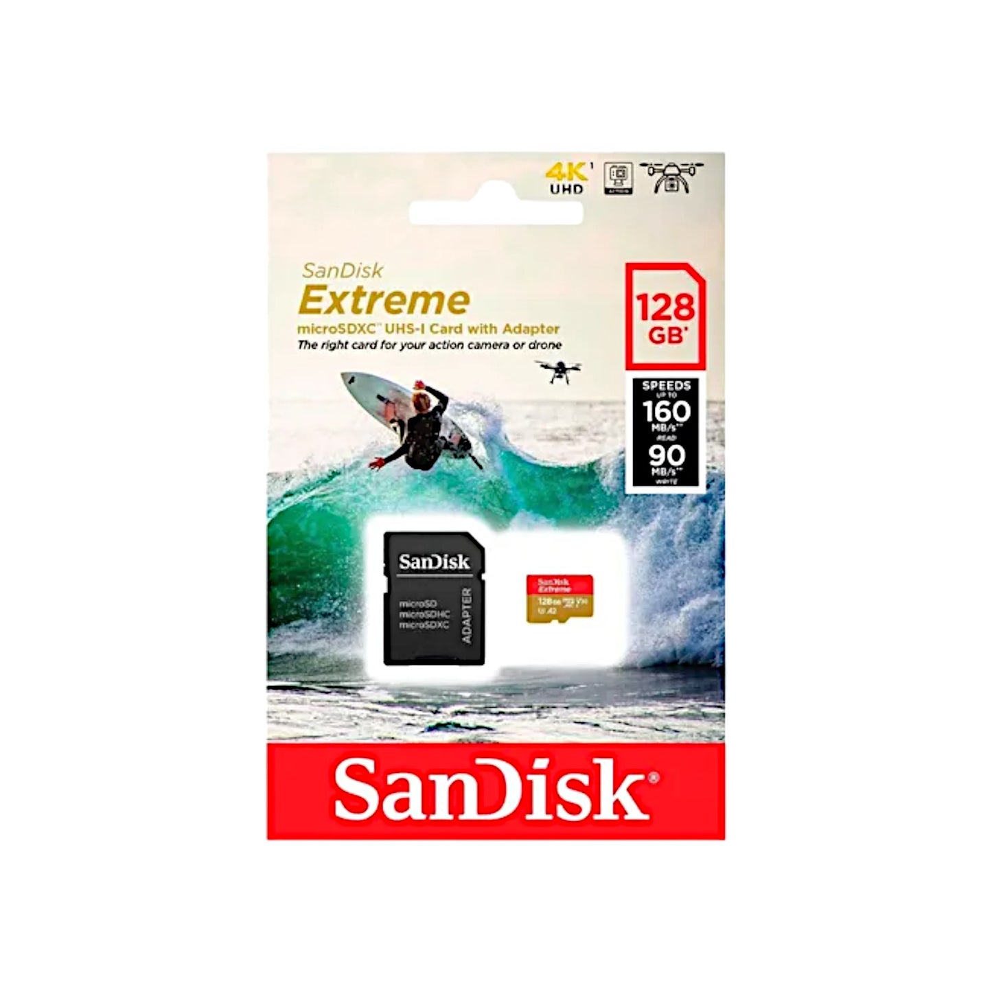 Memoria MicroSD SanDisk 128GB Clase 10 - Extreme UHS-I