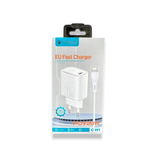 Cargador iPhone USB a Lightning Carga rápida 20W - H1