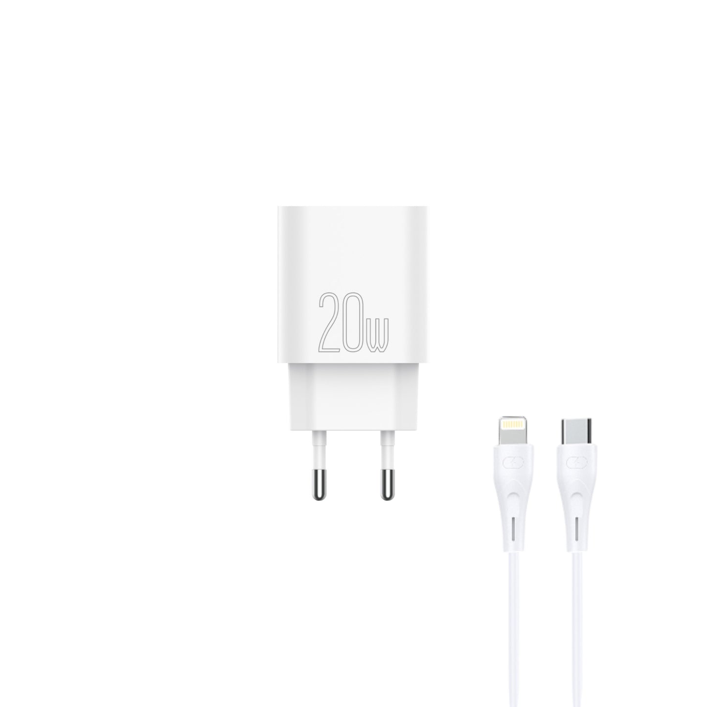 Cargador iPhone USB a Lightning Carga rápida 20W - H1