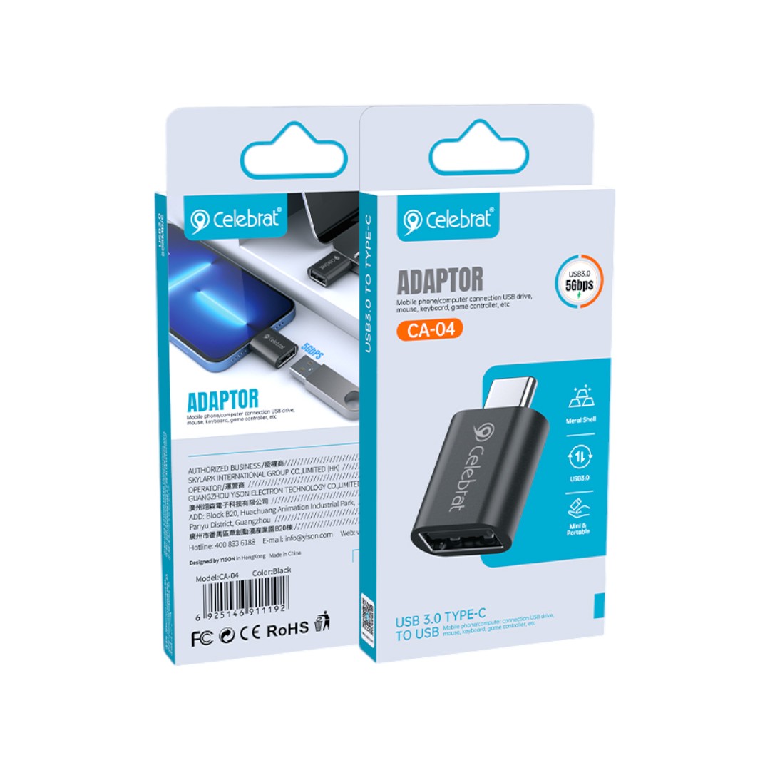 Adaptador OTG Tipo C a USB Hembra - CA-04