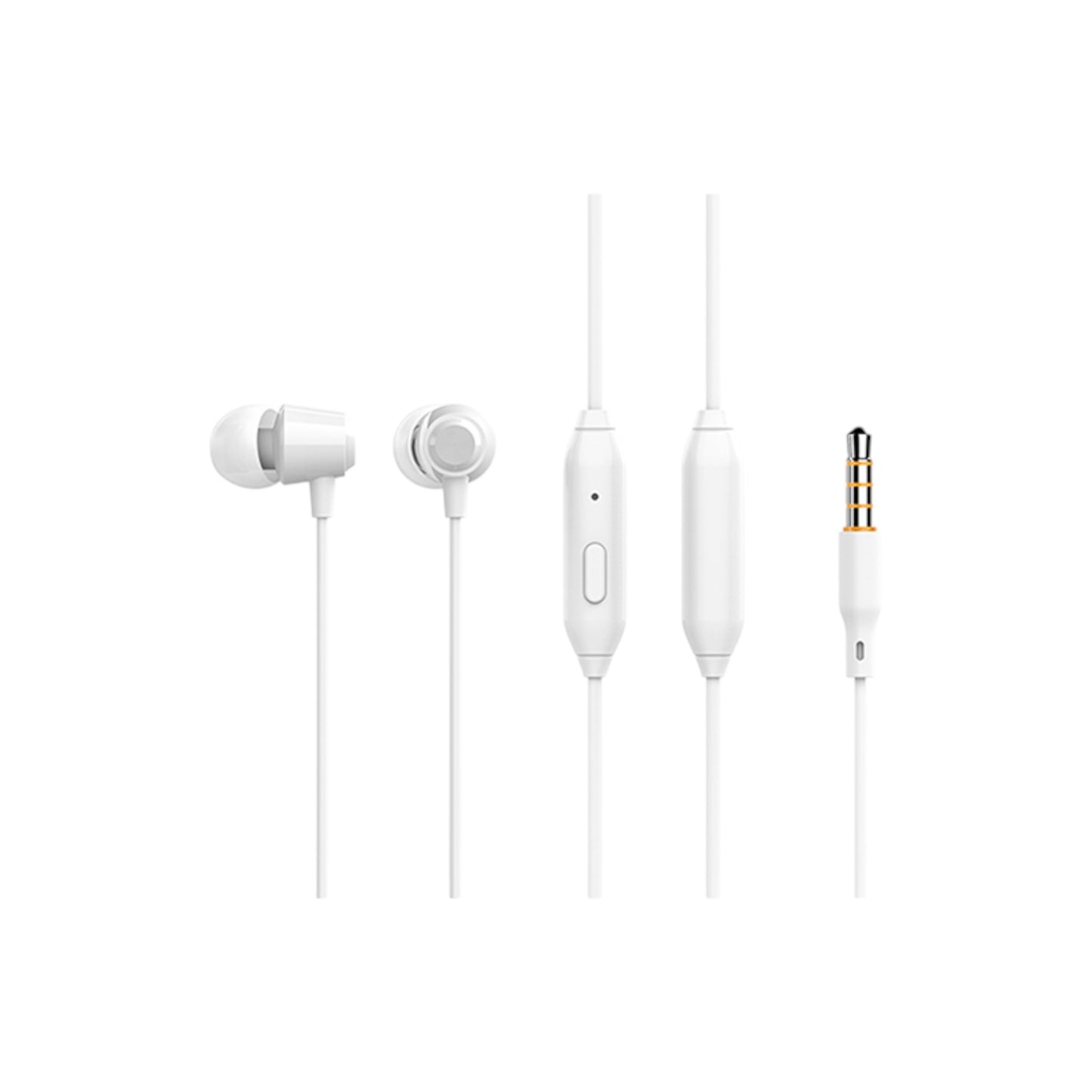 Audífonos manos libres con cable Celebrat - G4 Negro y Blanco