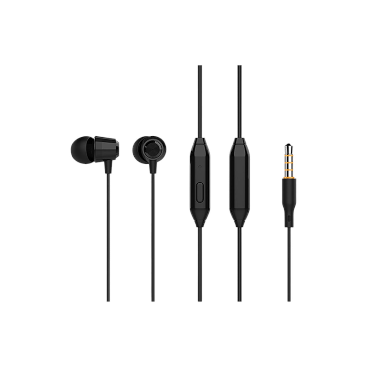 Audífonos manos libres con cable Celebrat - G4 Negro y Blanco