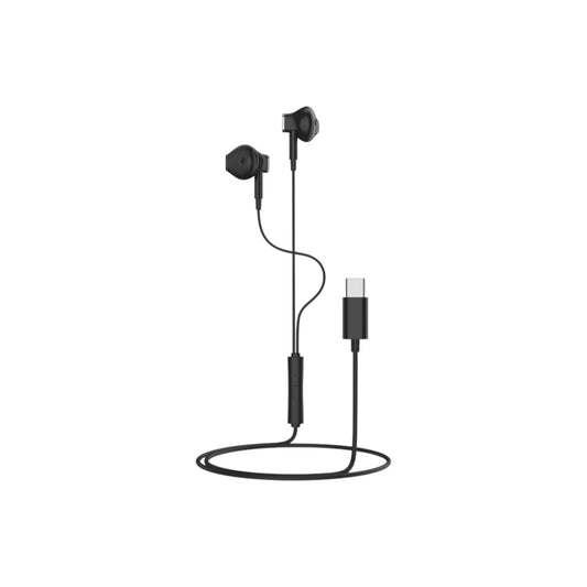 Audífonos Tipo C con cable y manos libres - D12 Negro