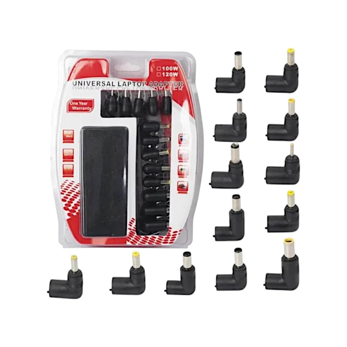 Adaptador Universal de Notebook 16 conectores intercambiables