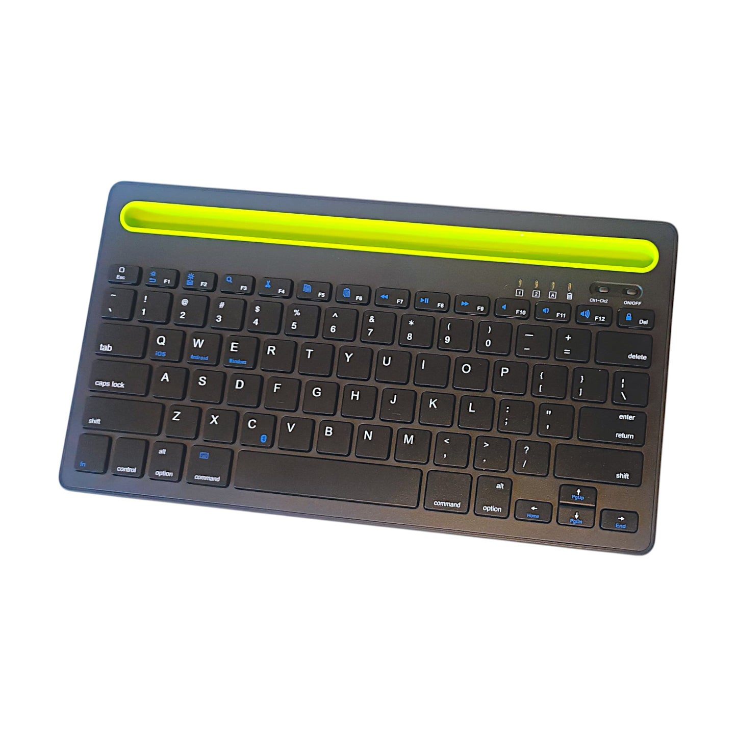 Teclado Inalámbrico Bluetooth con Soporte para Celular y Tablet