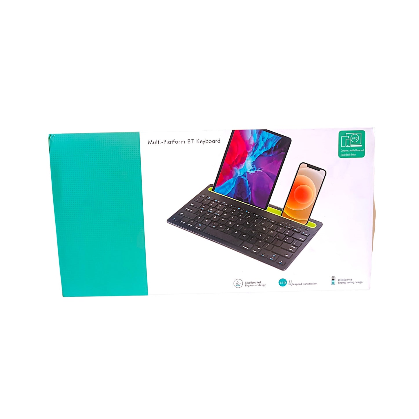 Teclado Inalámbrico Bluetooth con Soporte para Celular y Tablet