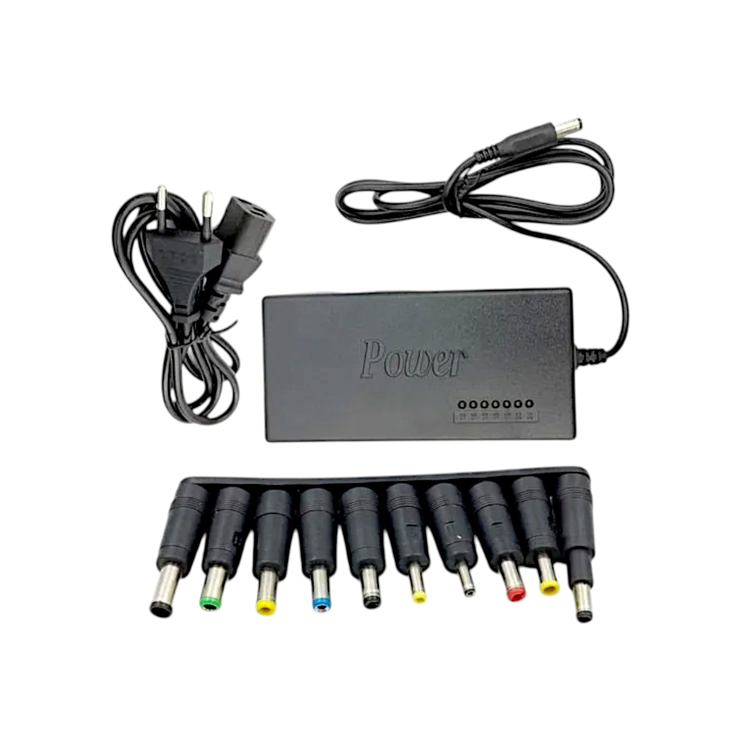 Adaptador Universal para Notebook con 8 conectores intercambiables