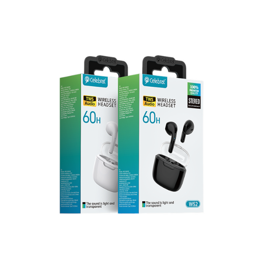 Audífonos TWS Celebrat W52 con Batería de Larga Duración