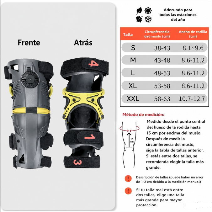 Rodilleras T10 Protect Tipo Mobius X8 Articuladas para Motocross y Enduro