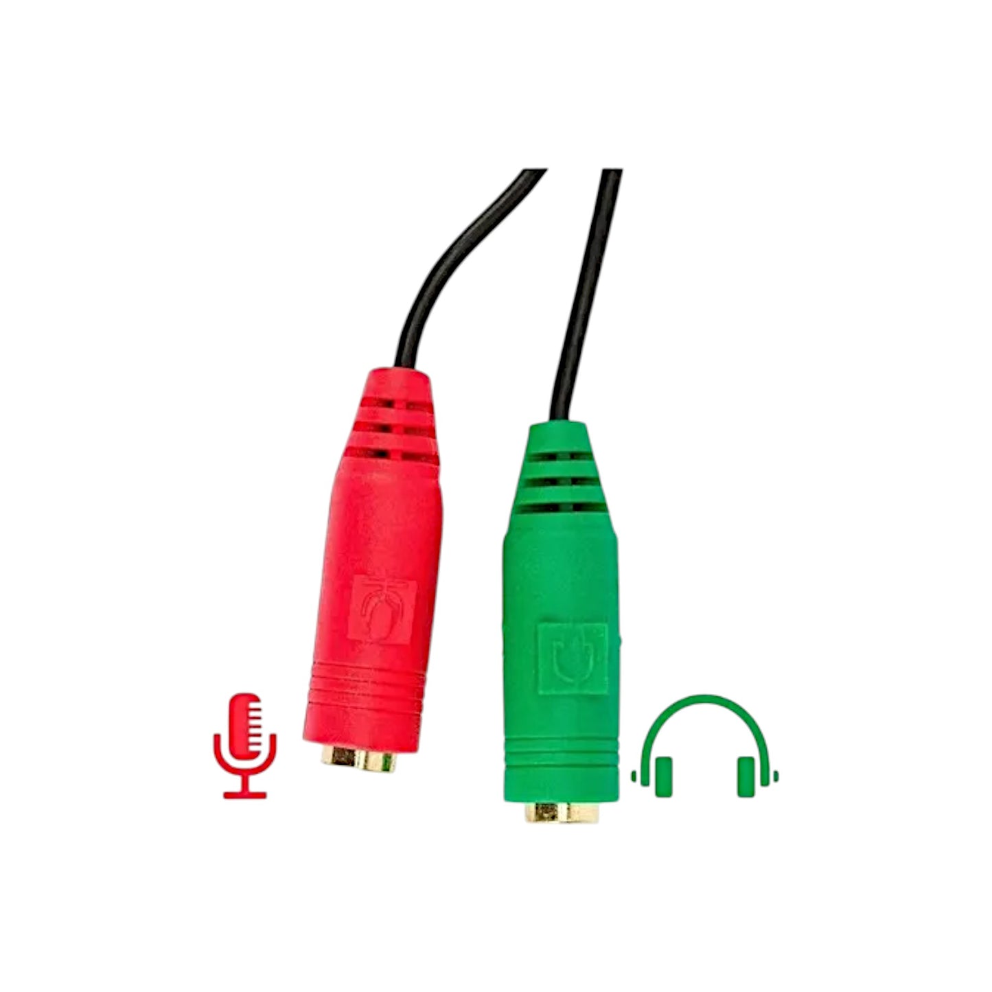 Adaptador Auxiliar de Audio y Micrófono para PC